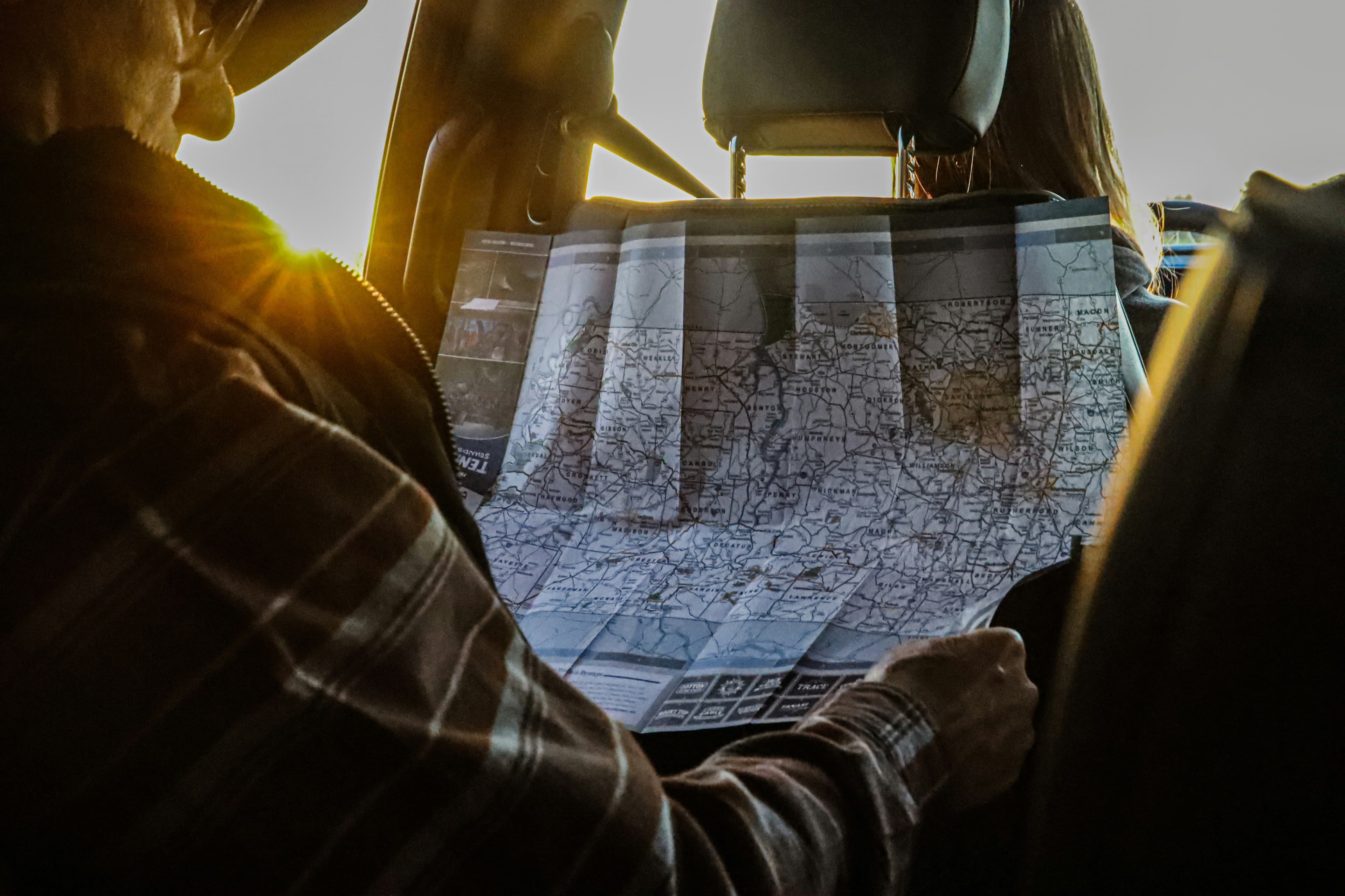 Three approaches to multi-stop road trip planning
